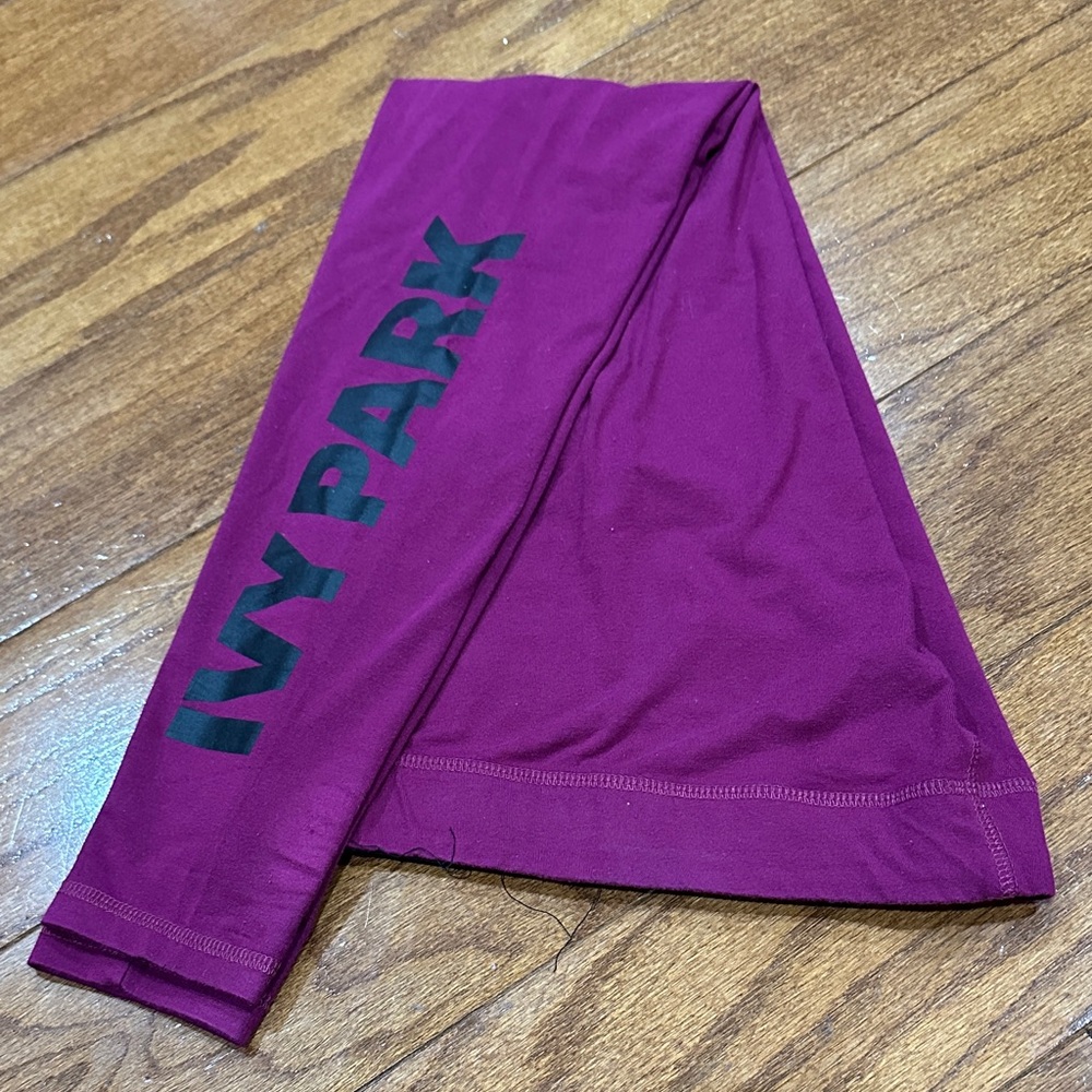 IVY PARK burgundy Leggings with Black Logo